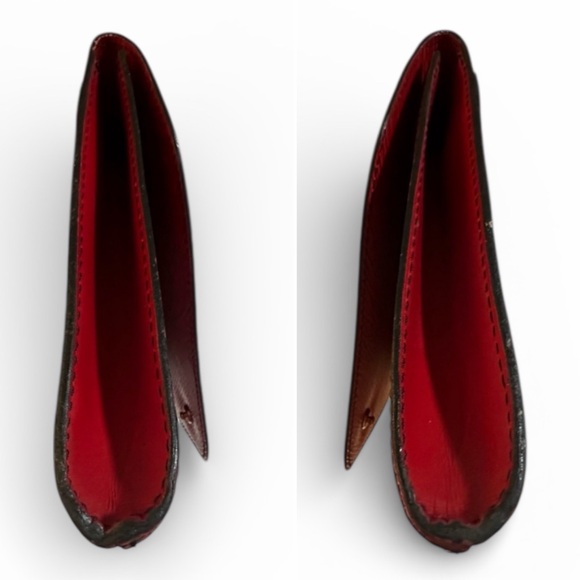 Louis Vuitton Art Deco Red Epi Envelope Clutch - Vintage - Picture 4 of 15